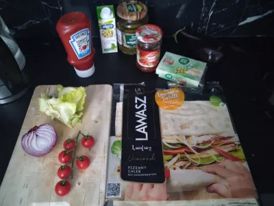 What To Do With Lavash Bread? A Quick Vegan Leftover Recipe : Rounded up ingredients for leftovers lavash vegan meal